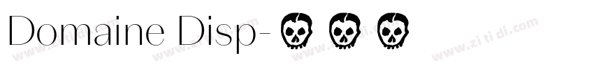 Domaine Disp字体转换